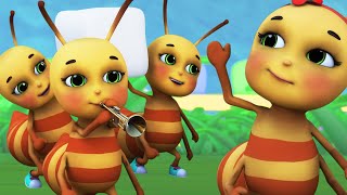 Ants go marching one by one 2 | kids cartoon | Blue Fish Baby Songs & Nursery Rhymes  4K 2023