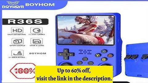 A must-have product! BOYHOM Open Source R36S Retro Handheld Game Console Linux System 3.5 Inch IPS
