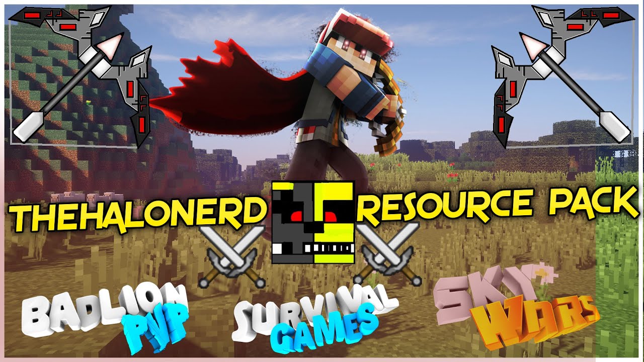 THEHALONERD v3.0 Resource Pack edit 1.7/1.8 (Minecraft PvP/UHC Resource Packs)