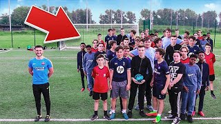 100 KIDS vs 1 PRO FOOTBALLER at Soccer - meeting the 9 year old neymar?!