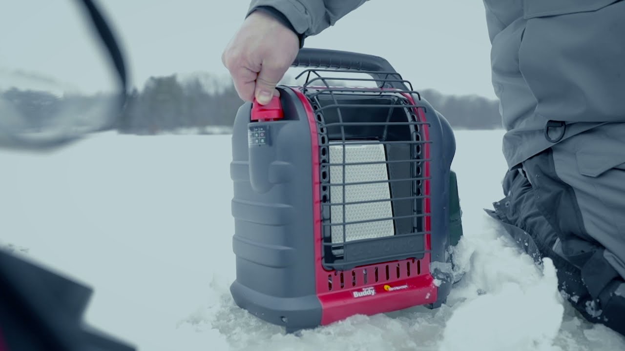 Ice Fishing with the Portable Buddy Heater - YouTube