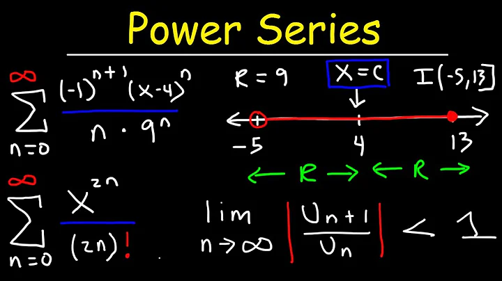 Power Series - Finding The Radius & Interval of Convergence - Calculus 2