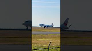 [Yamaguchi Ube Airport] J-AIR Embrael E190 JA250J Takeoff