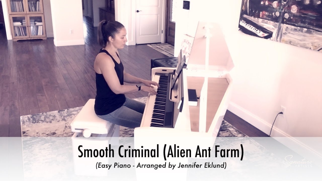 Smooth Criminal (Alien Ant Farm) Easy Piano Sheet Music YouTube