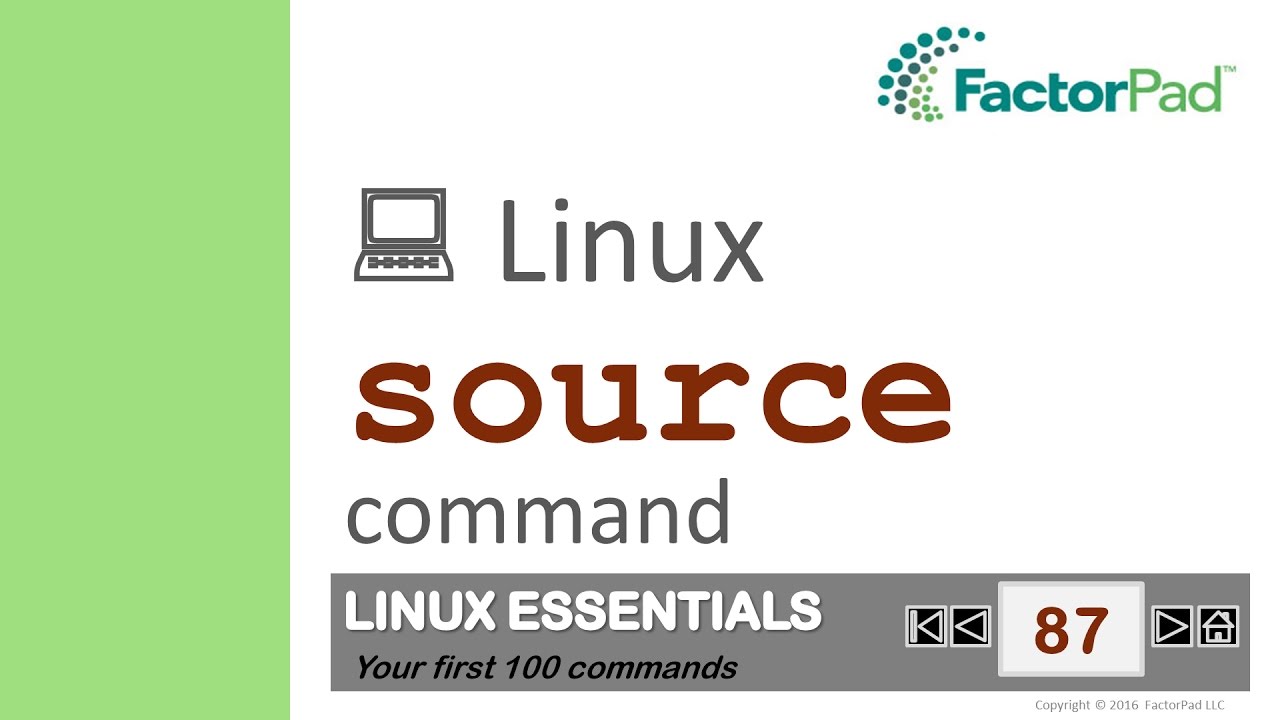 Linux Source Command Summary With Examples