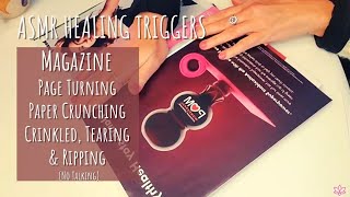 [ASMR Healing] 🌟Magazine Page Turning, Paper Ripping,  Crumpling & De-crumpling Crinkled Paper🌟 screenshot 5