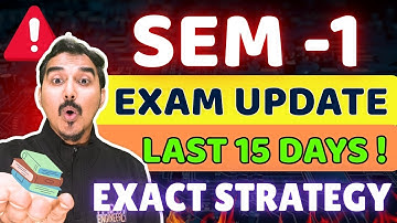 SEMESTER 1 EXAM UPDATE🚨| ENGINEERING FIRST YEAR | ENGINEERING MATHS | MATHS 1 | SAURABH DAHIVADKAR