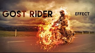 Gost rider effect in photoshop using afterburn 2 | Photoshop tutorial How to use Afterburn2 action
