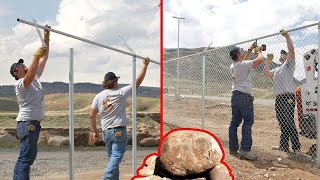 Why Not? Building 1,000' Of Chain Link In Chunky Rock