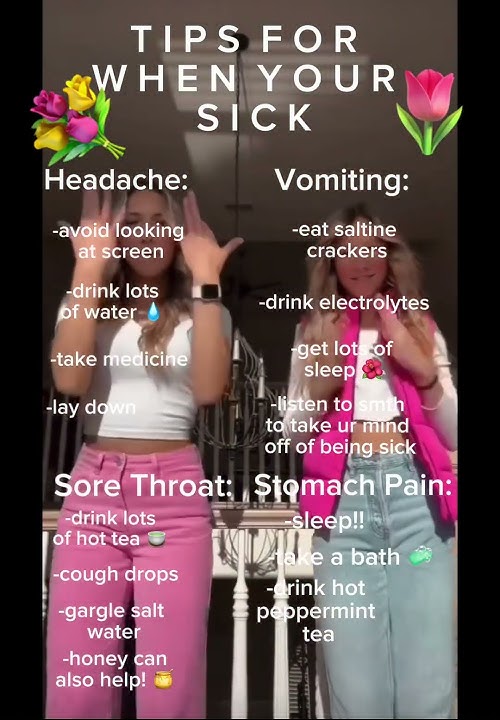 Tips for when your sick!! 💐🌷⚡️