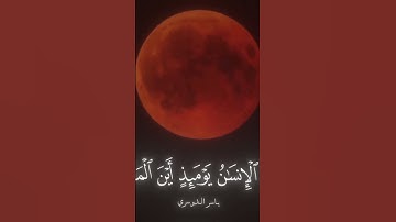 الشيخ ياسر الدوسري وخسف القمر تلاوه روووووعه #اكسبلور