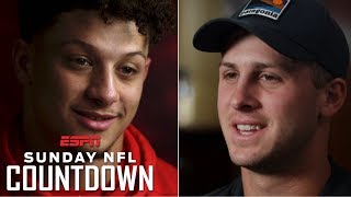 Jared Goff, Patrick Mahomes talk rivalry, expectations in Rams-Chiefs match up | NFL Countdown