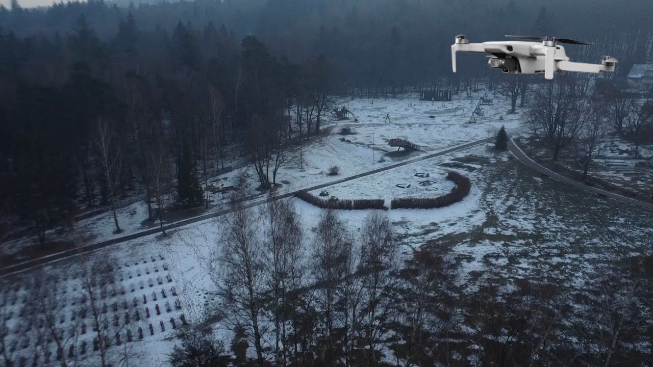 Dron Dji mini 2se zima snieg -3🥶 5km