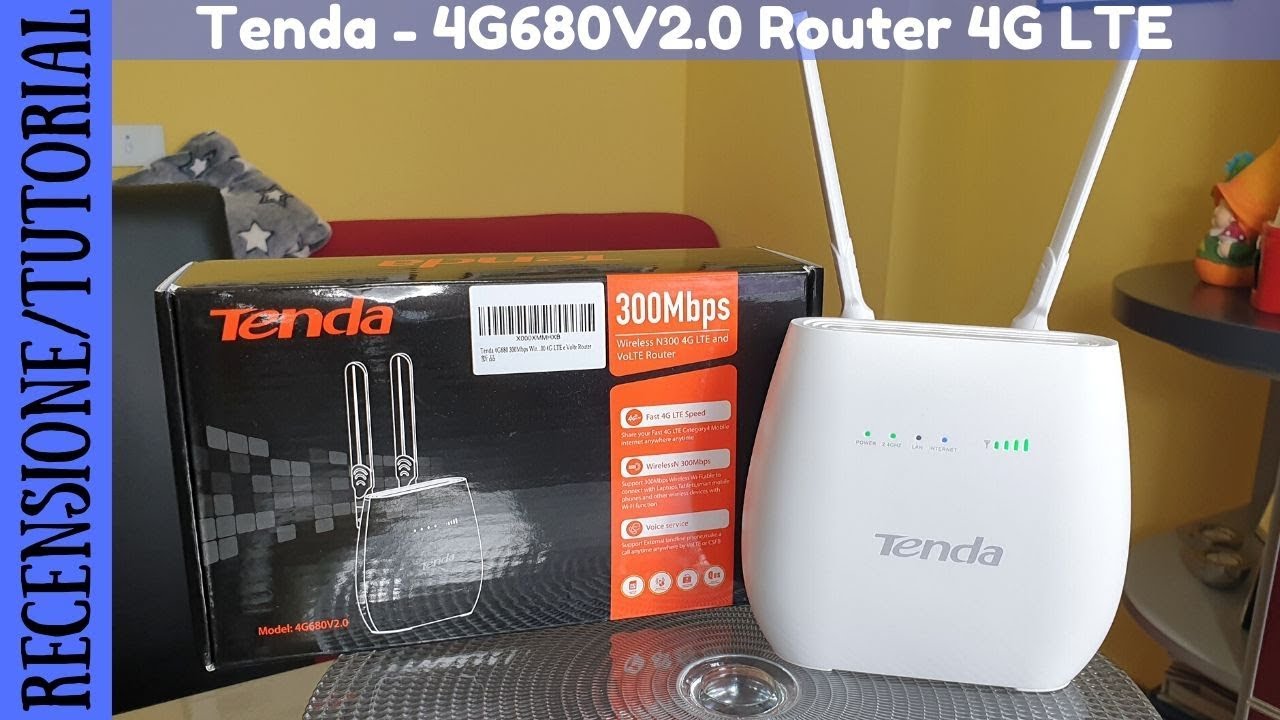 RECENSIONE E TUTORIAL - Tenda 4G680 Router 4G LTE, compatibile con Tim,  Vodafone, Wind, Tre, Iliad - YouTube