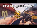 My pro league debut