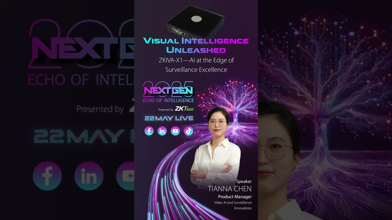 Countdown to the ZKTeco Product Launch Event NextGen 2025: Echo of Intelligence!