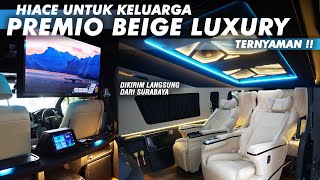 HIACE PREMIO 10 SEAT !!! UPGRADE INTERIOR PREMIUM   PERFORMA & KESTABILAN