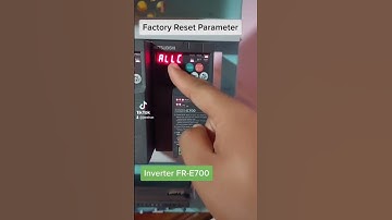 ตั้งค่าโรงงาน Factory Reset Parameter Inverter Mitsubishi FR-E700 Series