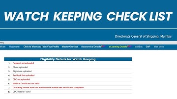 watch keeping check list | watch keeping certificate | documents for watchkeeping | @shippingupdates