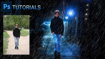 rain effect and change background | photoshop manipulation tutorial | 1D Graphics