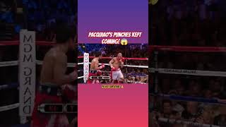 Pacquiao’s punches kept coming! 😱#mannypacquiao #pacquiao #pacman #legend #halloffame #b #boxing