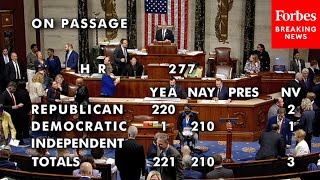 JUST IN: House Republicans Pass Sweeping Bill To Review Regulations Made By The Executive Branch