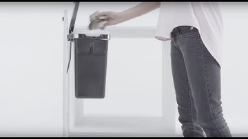 simplehuman in-cabinet door mounted trash can