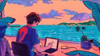 Raining by the Sea. [lofi / lofi chill / lofi music mix]