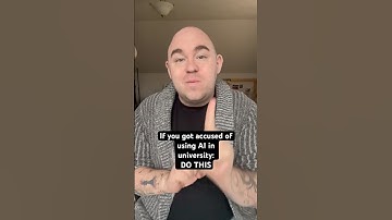 If you got accused of using #AI in #university try this