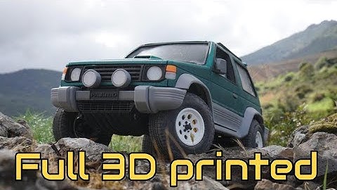 3D printed Mitsubishi Pajero | 4x4 RC car