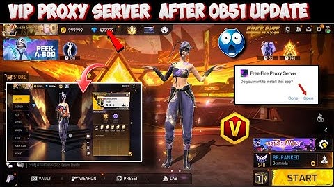 OB51 PROXY SERVER HOW TO DOWNLOAD | GAMEPLAY PROXY SERVER | VIP FFKIPAS BETA PROXY SERVER