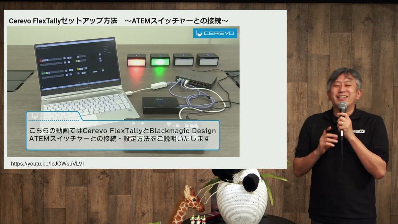 Pocket Cinema Camera 6K のタリーが見えにくかったので、Cerevo Flex Tally を付けてみた