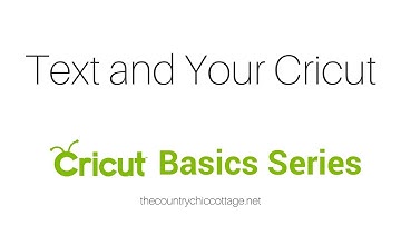 Text Options in Cricut Design Space