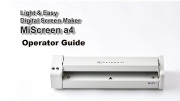 MiScreen a4 Quick Instruction ＜RISO＞