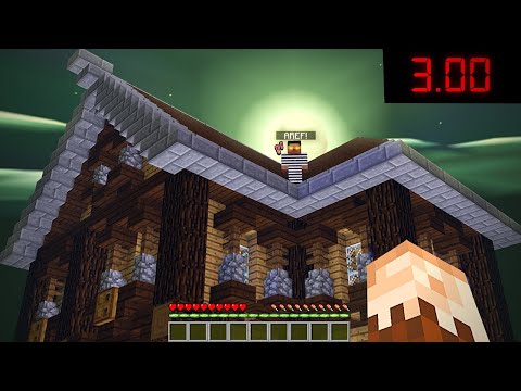 GECE 3'TE SAKIN EVİN ÇATISINA BAKMA! 😱 - Minecraft