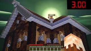 GECE 3'TE SAKIN EVİN ÇATISINA BAKMA! 😱 - Minecraft