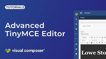 Advanced TinyMCE editor in Visual Composer