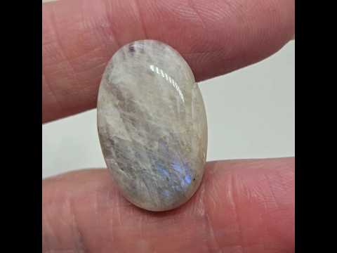 Лунный камень – кабошон 19 ct, натуральный для создания украшений, видео 1
