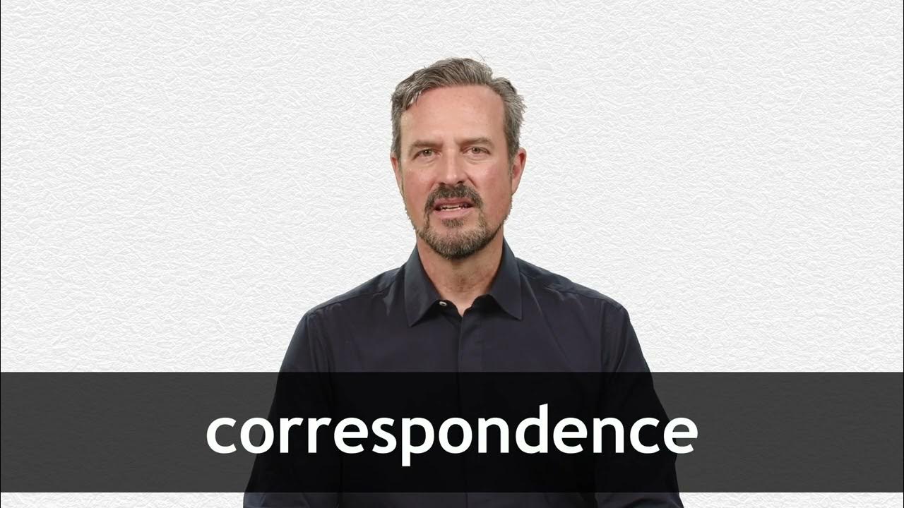 How to pronounce CORRESPONDENCE in American English YouTube
