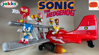 MUSIC! Tornado Biplane Sonic the Hedgehog Movie Amy Tails Knuckles Ray Jakks Pacific Figure Review