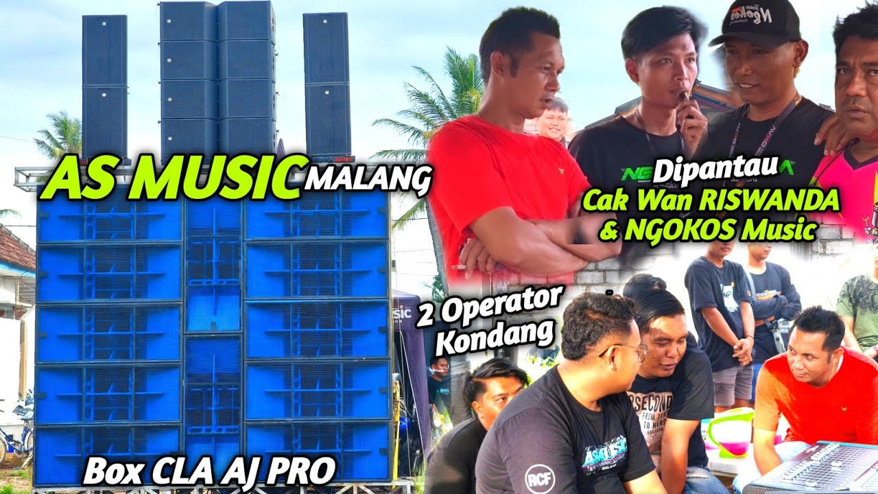 Cak Wan Riswanda,Ngokos Music Pantau Cek sound AS MUSIC pakai box Baru AJ PRO