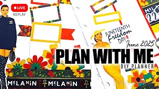 DIY Planner Plan With Me DECORATING SESSION Live Stream Replay
