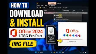 Install Office 2024 LTSC Professional Plus IMG File  Full Setup