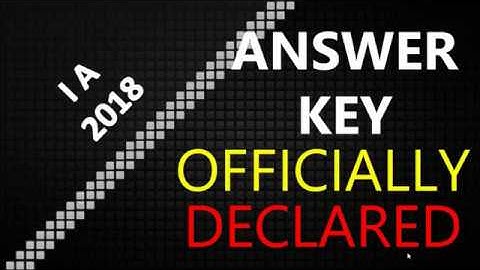 RSMSSB IA Answer Key Declared | Rajasthan Information Assistant Answer Key 2018 Paper held on 12 May