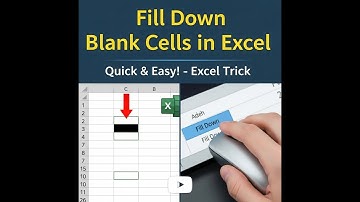 Fill Down Blank Cells in Excel with Values from Above - Quick & Easy! - Excel Trick