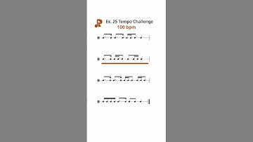 Rhythm Exercises Tempo Challenge 25 60 bpm 80 bpm 100 bpm 120 bpm 150 bpm #learnmusic #challenge