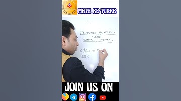 B94, HOW TO SOLVE BAR QUESTIONS, SHORT TRICK,RECURRING DECIMAL INTO FRACTION?BAR QUESTIONS TRICK//🔥🔥