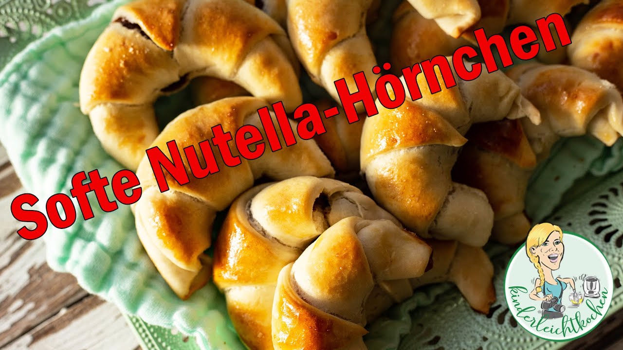 Käse-Schinken-Hörnchen, Nutella-Hörnchen mit dem Thermomix - YouTube