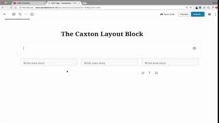 Famous The Caxton Layout Block for WordPress Gutenberg Editor Wealth