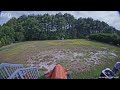 Weed-whacking by hand